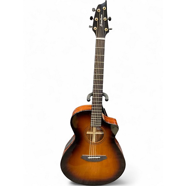 Used Bredlove Organic Solo Pro Concert CE edgeburst Acoustic Electric Guitar