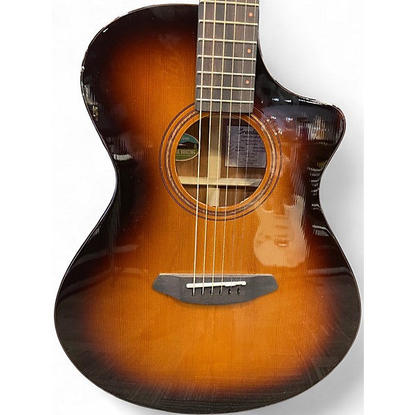 Used Bredlove Organic Solo Pro Concert CE edgeburst Acoustic Electric Guitar