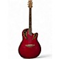 Used Ovation CS257 Celebrity Red Acoustic Electric Guitar thumbnail