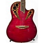 Used Ovation CS257 Celebrity Red Acoustic Electric Guitar