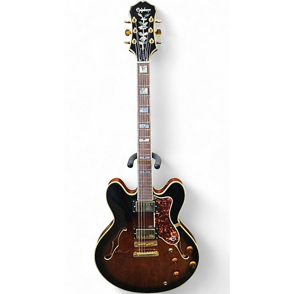 Used Epiphone Sheraton II Vintage Sunburst Hollow Body Electric Guitar