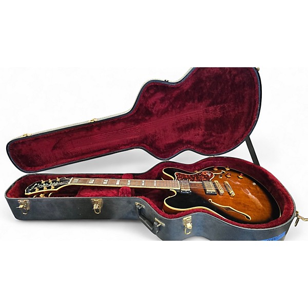 Used Epiphone Sheraton II Vintage Sunburst Hollow Body Electric Guitar