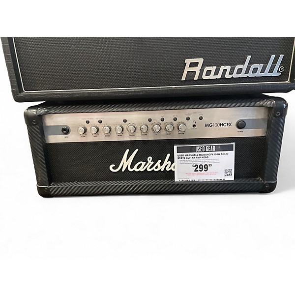 Used Marshall MG100HCFX 100W Solid State Guitar Amp Head