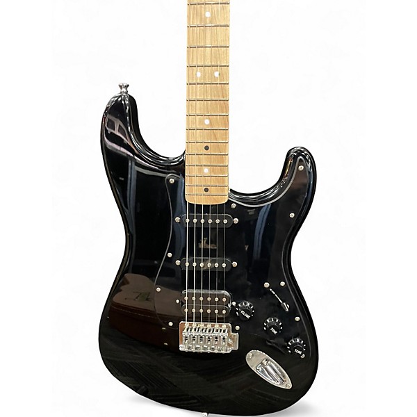 Used Fender Stratocaster Squier Black Solid Body Electric Guitar