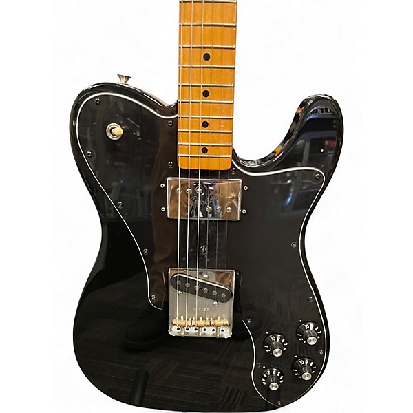 Used 2019 Fender Vintera '70s Telecaster Custom Trans Black Solid Body Electric Guitar