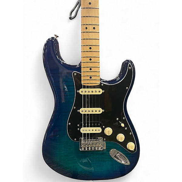 Used Fender Player Stratocaster HSS Plus Top Blue Burst Solid Body Electric Guitar
