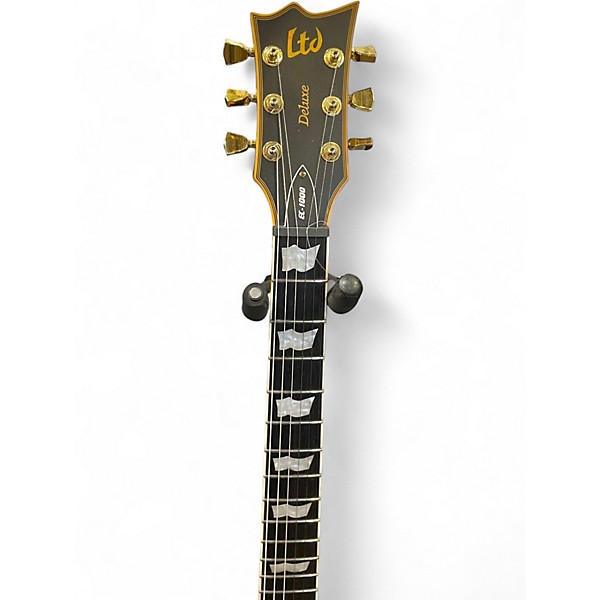 Used ESP ESP 1000 DELUXE Black and Yellow Solid Body Electric Guitar