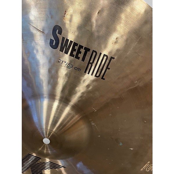 Used Zildjian 21in K Sweet Ride Cymbal