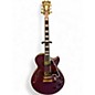 Used D'Angelico Deluxe SSSP Plum Hollow Body Electric Guitar thumbnail