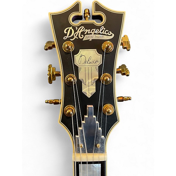 Used D'Angelico Deluxe SSSP Plum Hollow Body Electric Guitar