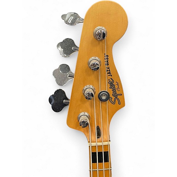 Used Squier Vintage Modified 70S Jazz Bass Natural Electric Bass Guitar