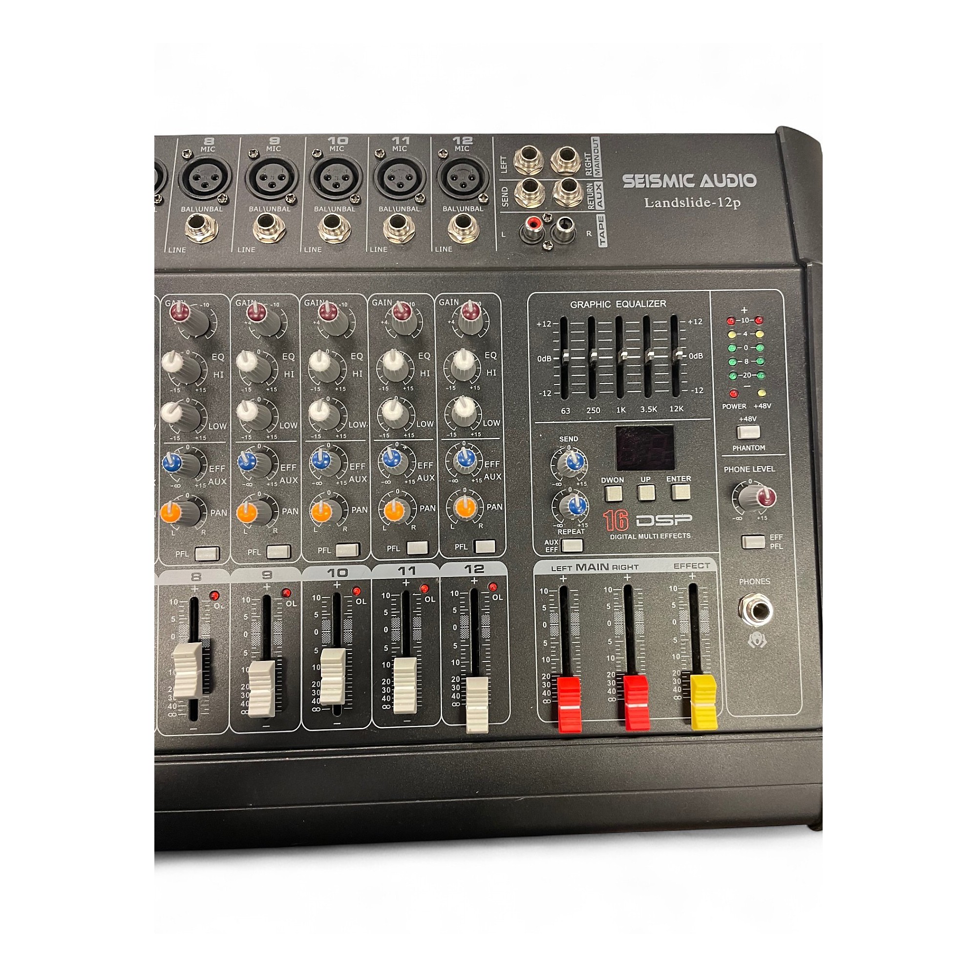 Used Seismic Audio LANDSLIDE 12-P Powered Mixer | Guitar Center