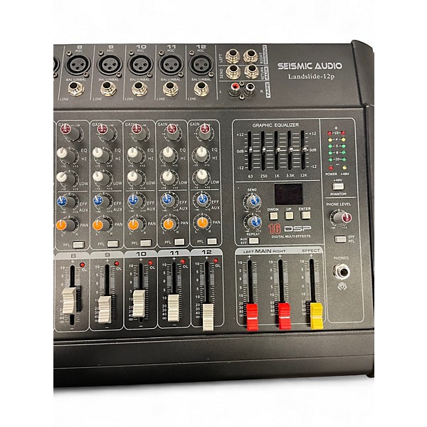 Used Seismic Audio LANDSLIDE 12-P Powered Mixer