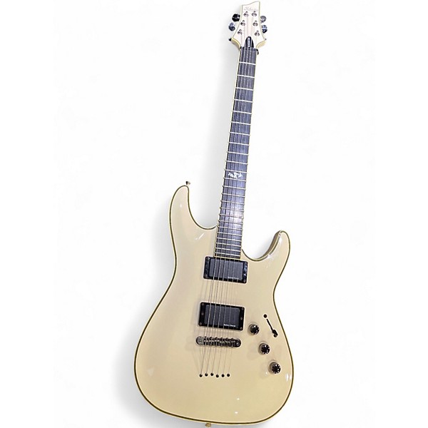 Used Schecter Guitar Research Blackjack ATX White Solid Body Electric Guitar
