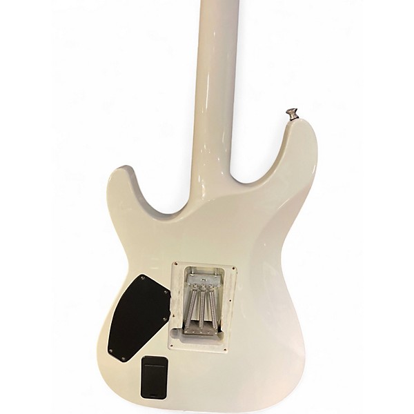 Used Schecter Guitar Research Hellraiser C1 Floyd Rose White Solid Body Electric Guitar