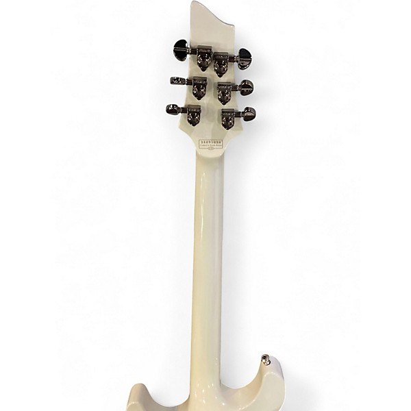 Used Schecter Guitar Research Hellraiser C1 Floyd Rose White Solid Body Electric Guitar