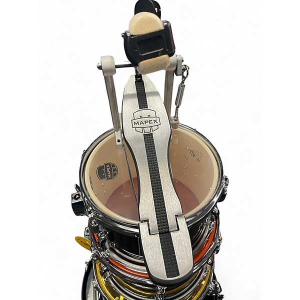 Used Mapex 4 Piece Comet Black Drum Kit