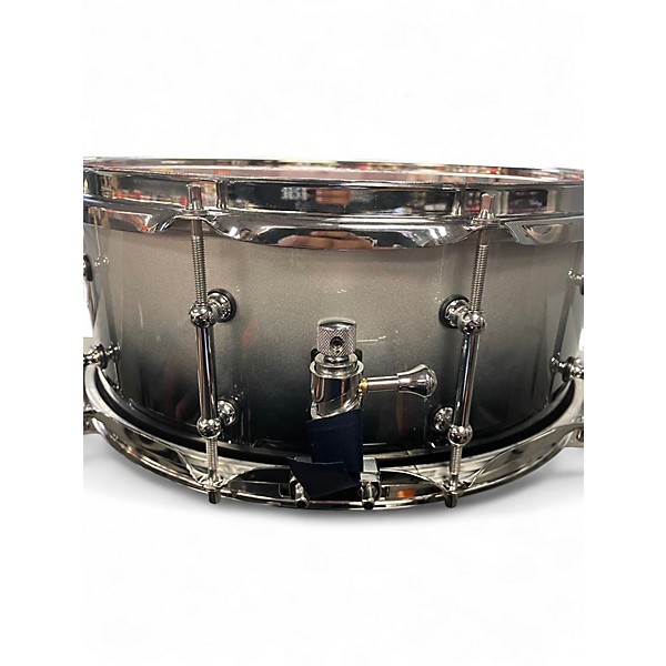 Used SPL 14in 468 Series Snare Black and Silver Drum