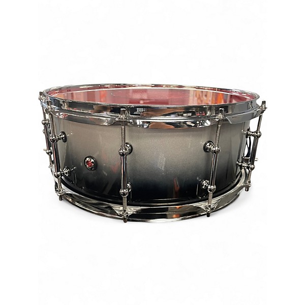 Used SPL 14in 468 Series Snare Black and Silver Drum