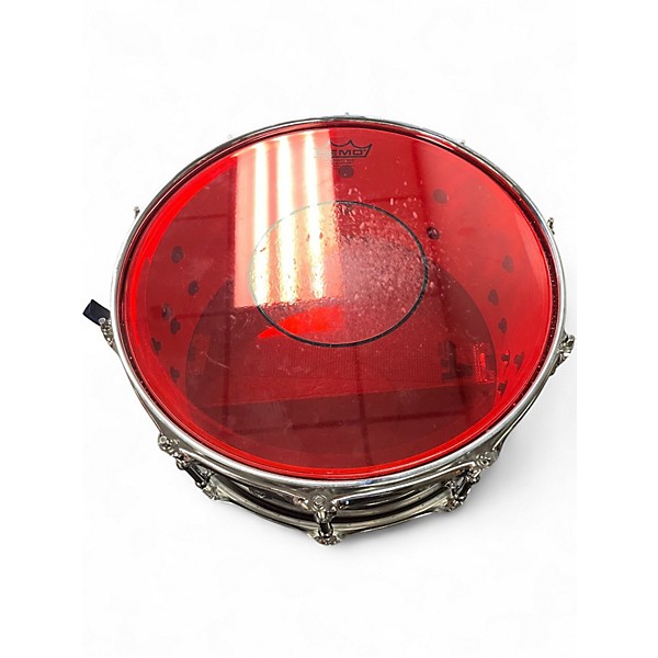 Used SPL 14in 468 Series Snare Black and Silver Drum
