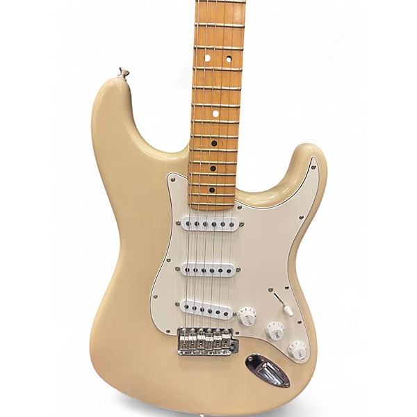 Used Fender American Standard Stratocaster SSS Vintage White Solid Body Electric Guitar
