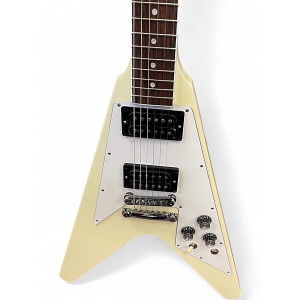 Used Gibson 70's flying V Classic White Solid Body Electric Guitar