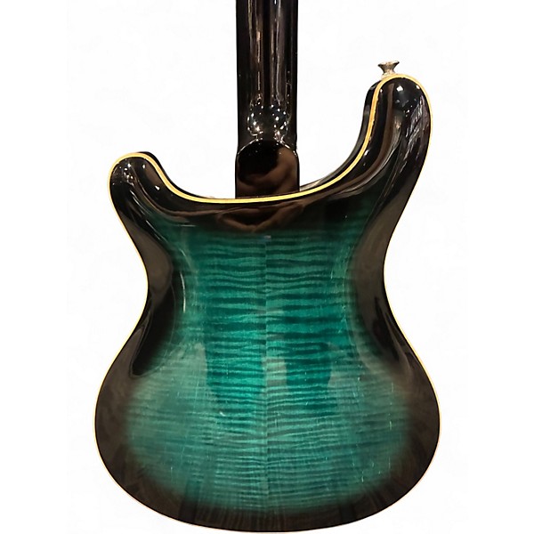 Used PRS SE Hollowbody II Piezo Peacock Blue Hollow Body Electric Guitar
