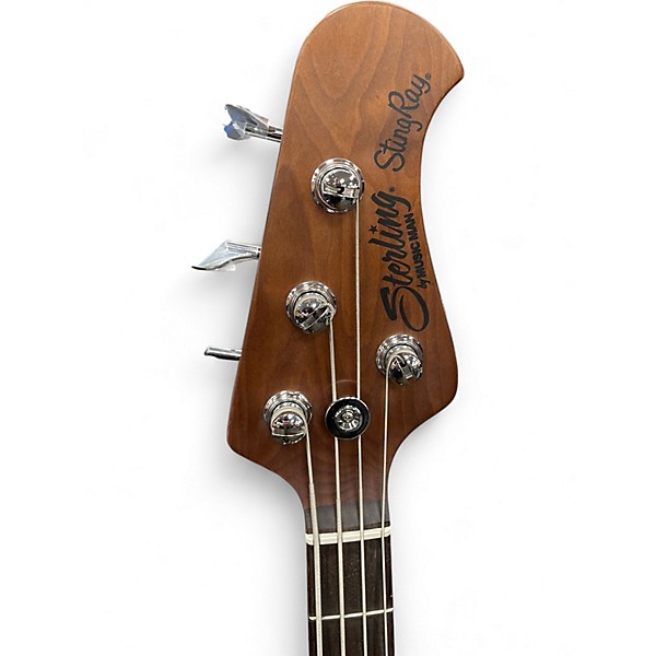 Used Sterling by Music Man STINGRAY SHORT SCALE Trans Gold Electric Bass Guitar