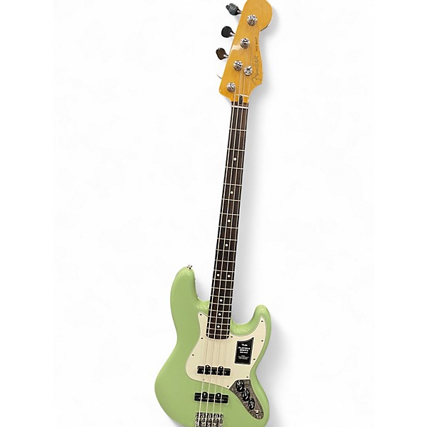 Used Fender Player Jazz Bass Surf Green Electric Bass Guitar