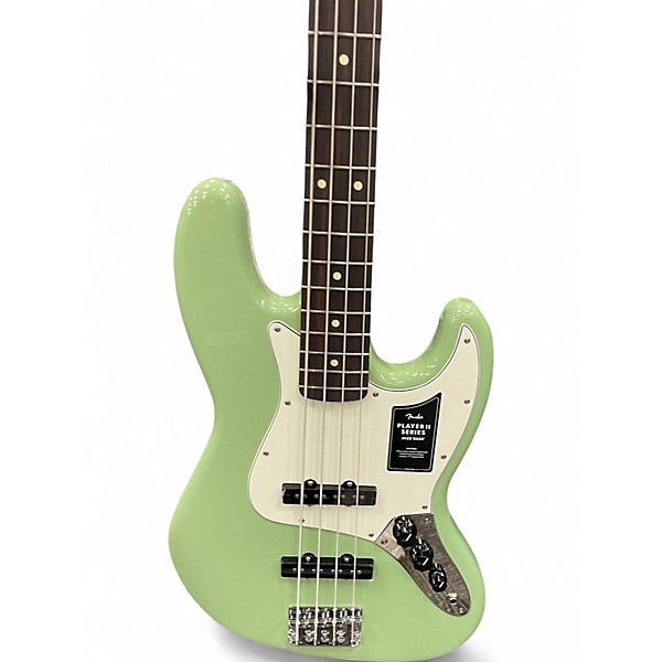 Used Fender Player Jazz Bass Surf Green Electric Bass Guitar