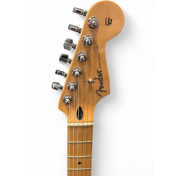 Used Fender LTD Player Stratocaster Black Solid Body Electric Guitar