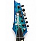 Used Ibanez Gio GRGR221PA Aqua Burst Solid Body Electric Guitar
