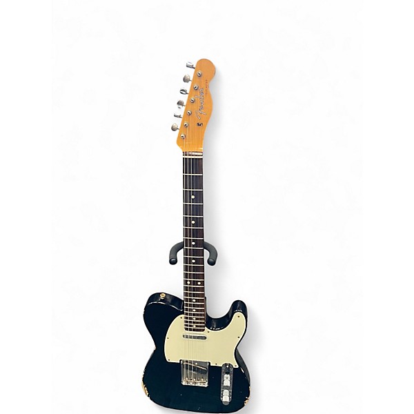 Used Fender Custom Shop 60 Telecaster Relic Black Solid Body Electric Guitar