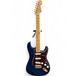 Used 2010 Fender Deluxe Players Stratocaster Blue Solid Body Electric Guitar