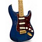 Used 2010 Fender Deluxe Players Stratocaster Blue Solid Body Electric Guitar
