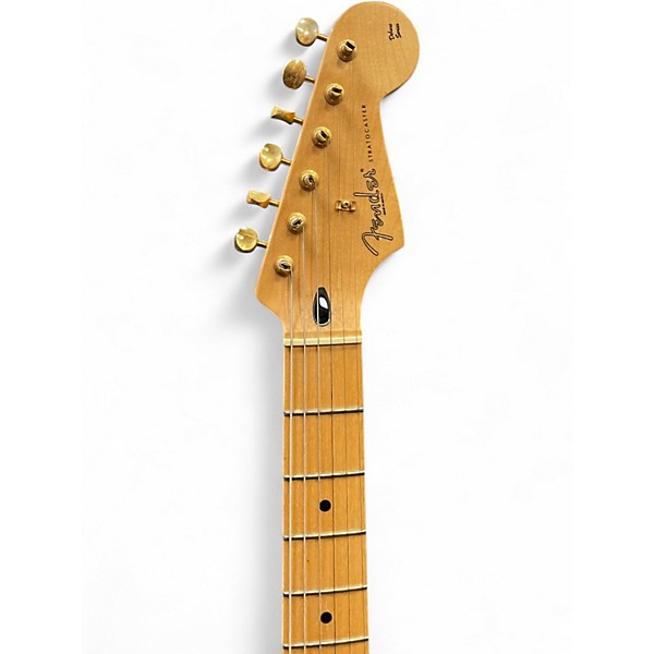 Used 2010 Fender Deluxe Players Stratocaster Blue Solid Body Electric Guitar