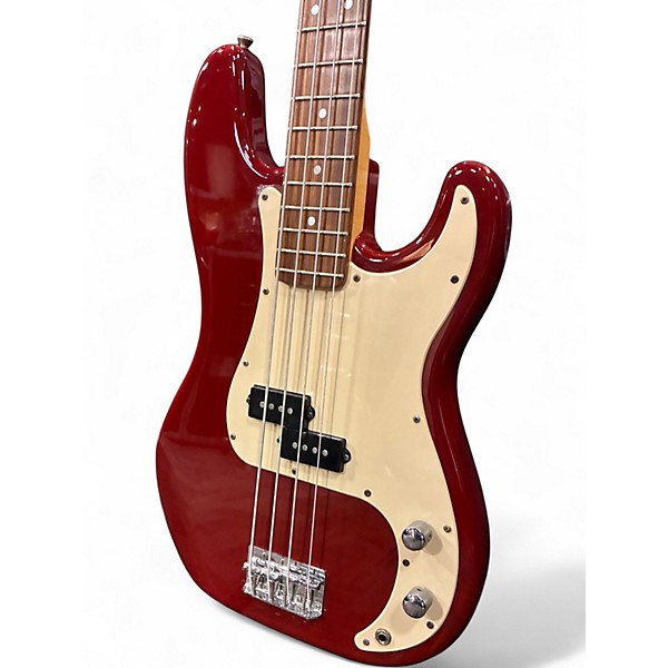 Used Squier Precision Bass Dakota Red Electric Bass Guitar