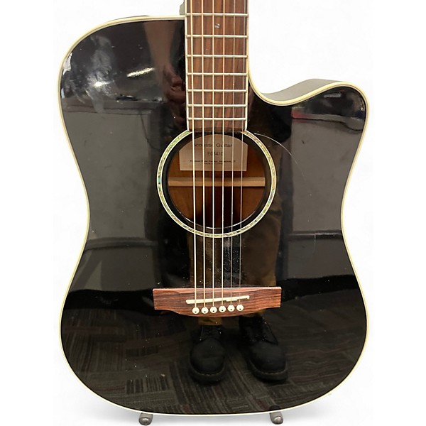 Used Takamine EG341C Black Acoustic Electric Guitar