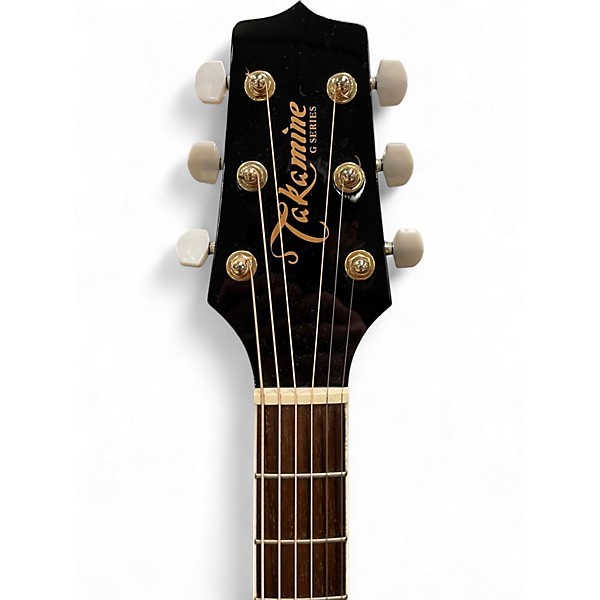 Used Takamine EG341C Black Acoustic Electric Guitar