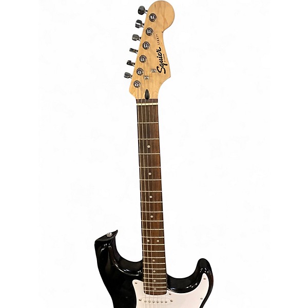 Used Squier Standard Stratocaster Black Solid Body Electric Guitar