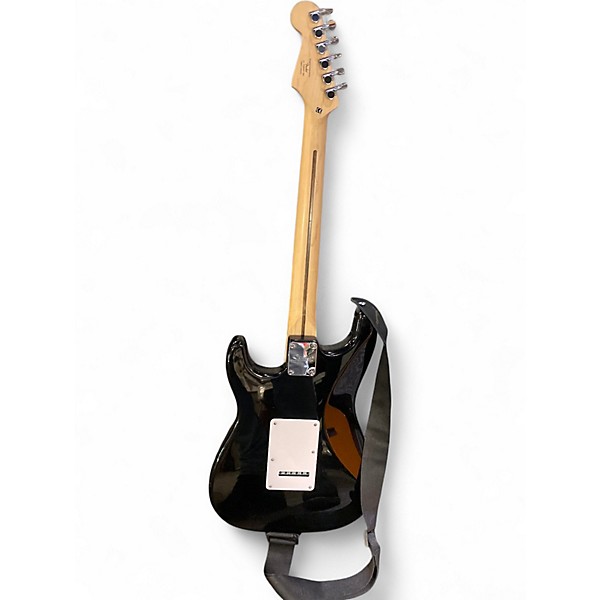 Used Squier Standard Stratocaster Black Solid Body Electric Guitar
