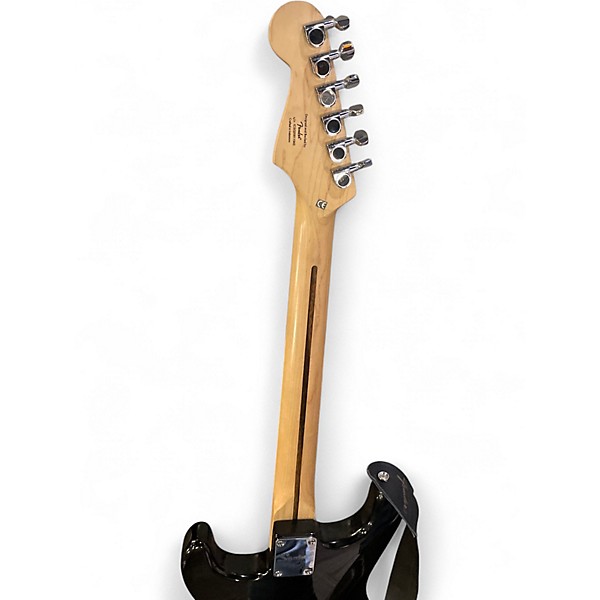 Used Squier Standard Stratocaster Black Solid Body Electric Guitar