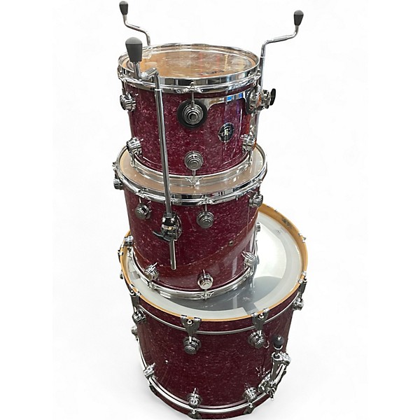 Vintage 1998 DW 3 Piece Collector's Series Wine Red Drum Kit