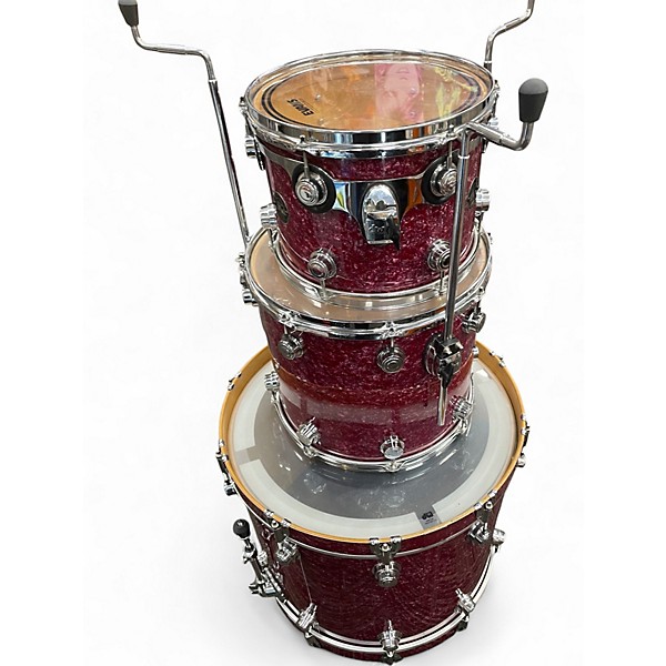Vintage 1998 DW 3 Piece Collector's Series Wine Red Drum Kit