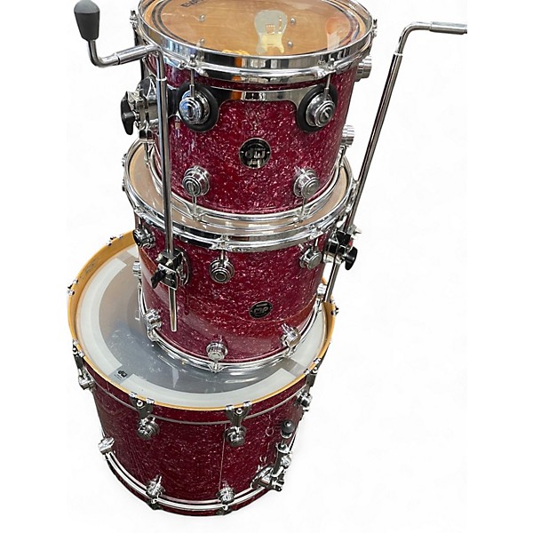Vintage 1998 DW 3 Piece Collector's Series Wine Red Drum Kit