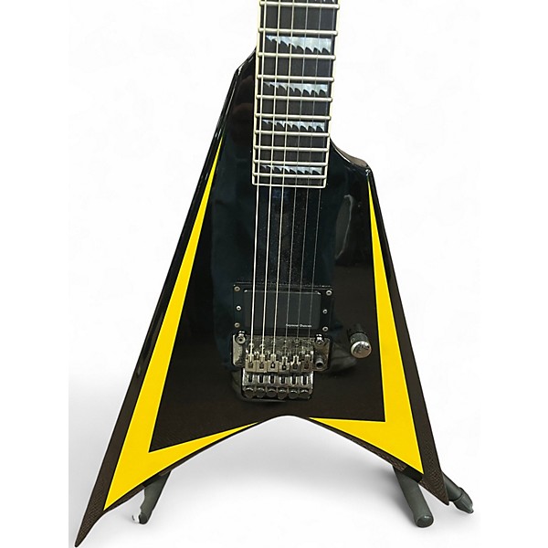 Used ESP LTD Alexi 600 Alexi Laiho Signature Black and Yellow Solid Body Electric Guitar