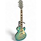 Used Epiphone Les Paul Traditional Pro IV Pacific Blue Solid Body Electric Guitar