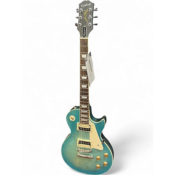 Used Epiphone Les Paul Traditional Pro IV Pacific Blue Solid Body Electric Guitar