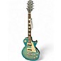 Used Epiphone Les Paul Traditional Pro IV Pacific Blue Solid Body Electric Guitar
