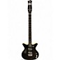 Used Danelectro '59 Short Scale Black Metalflake Electric Bass Guitar thumbnail